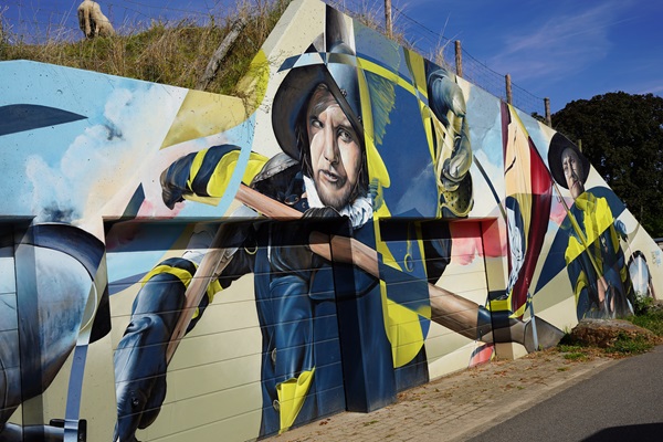 Mural of the Battle of Stevensweert